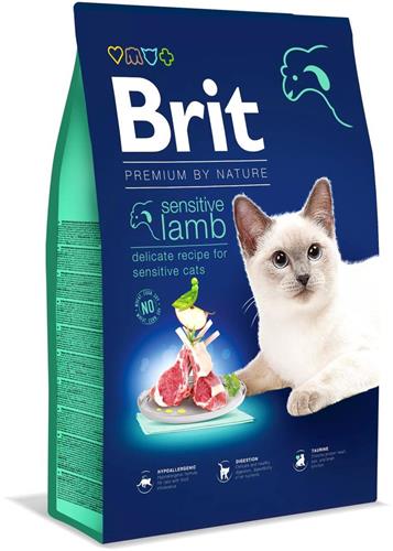 Brit Premium by Nature Cat. Sensitive Lamb, 8 kg granúl pre mačky