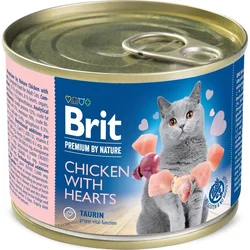 Brit Premium by Nature Chicken with Hearts 200g konzervy pro kočky