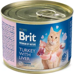 Brit Premium by Nature Turkey with Liver 200g konzervy pro kočky