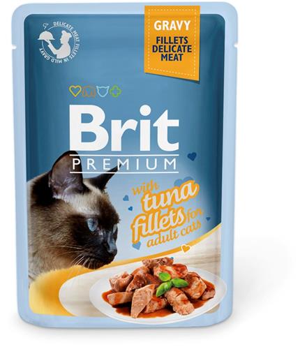 Brit Premium Cat Delicate Fillets in Gravy with Tuna 85g kapsičky pro kočky