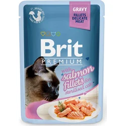 BRIT Premium Sterilizovaný gravy losos 85g