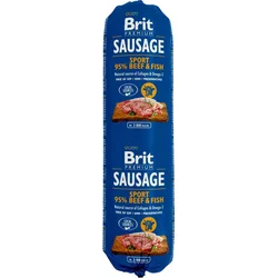 Brit Sausage Beef & Fish - Sport formula 800g salámy pro psy