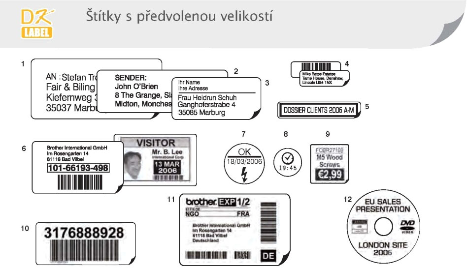 Brother DK-11203 (papírové/databáze-300ks) 17x87mm DK11203