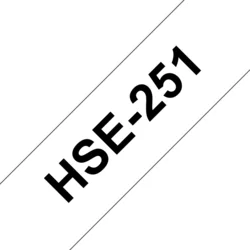 Brother HSe-251, bužírka biela / čierna (23,6 mm) HSE251