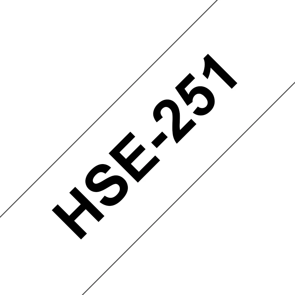 Brother HSe-251, bužírka bílá / černá (23,6 mm)