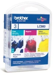 Brother inkoust LC-980 RBWBP, multipack + fotopapíry BP71GP50 - originální