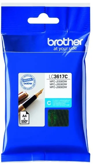 Brother LC-3617C azurová - originální