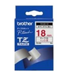 Brother samolepící štítek TZ-242, white/red (18mm laminovaná) TZe242 - Cartridge inkoustové