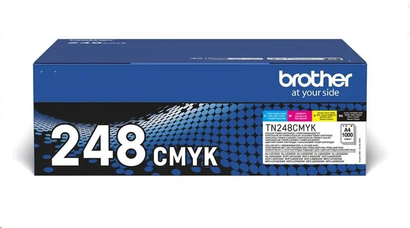 Brother toner TN-248VAL černý + 3 barvy (1000 stran) - originální