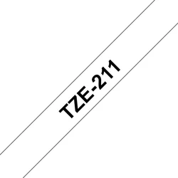 Brother TZe-211, biela / čierna 1 ks (6mm, laminovaná) TZe211