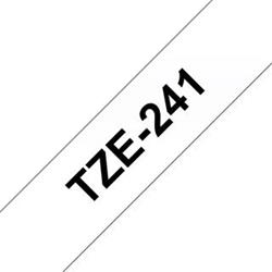 Brother TZe-241, biela / čierna (18mm, laminovaná) TZe241
