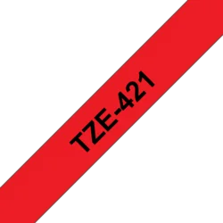 Brother TZe-421, červená / čierna (9mm, laminovaná) TZe421