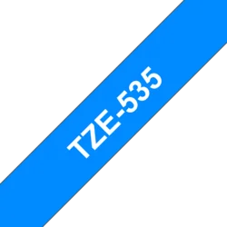 Brother TZe-535, modrá / bílá 1 ks (12mm, laminovaná) TZe535 - Cartridge inkoustové