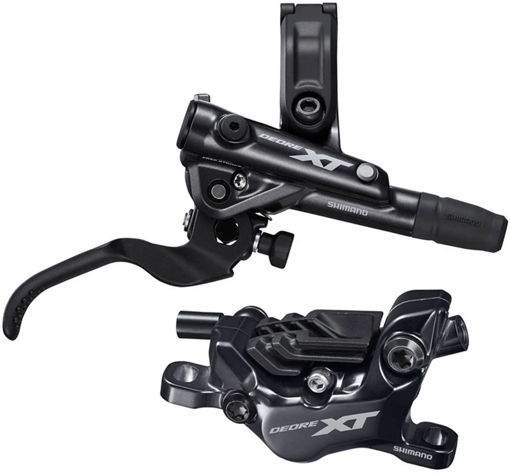 Brzdová súprava SHIMANO XT BR-M8120, páka BL-8100 zadný strmeň BR-M8120 kov + chladič - sada pravá
