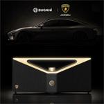 BUGANi Brief Pro Lamborghini přenosný Bluetooth reproduktor Black+Silver
