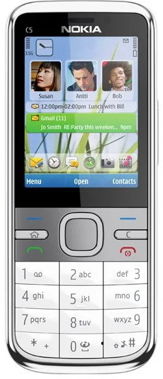BUNDLE Nokia C5-00.2 (C5MP) White + USB Flash Disk 4GB