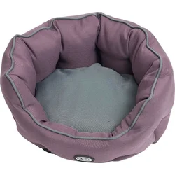 Buster Cocoon Bed Plum/Grey 65cm
