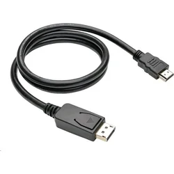 C-TECH DisplayPort/HDMI, 2 m, čierny