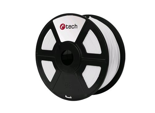 C-TECH filament ABS 1.75mm 1kg, biela 3DF-ABS1.75-W