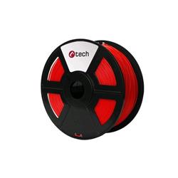 C-TECH filament ABS 1.75mm 1kg, červená 3DF-ABS1.75-R