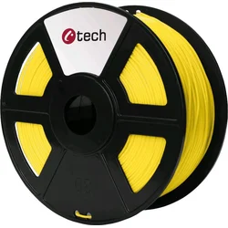 C-TECH filament ASA 1.75mm 1kg, žlutá 3DF-ASA1.75-Y