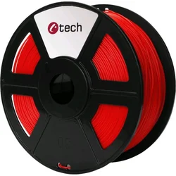 C-TECH filament PLA 1.75mm 1kg, červená