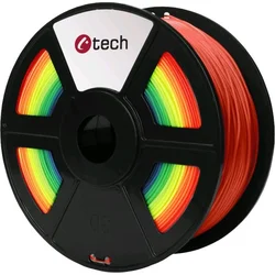 C-TECH filament PLA 1.75mm 1kg, duhová