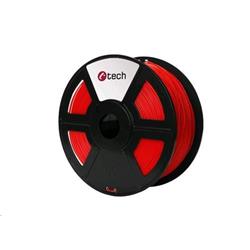 C-TECH filament PLA 1.75mm 1kg, fluorescenční červená 3DF-PLA1.75-FR