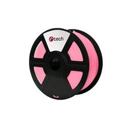 C-TECH filament PLA 1.75mm 1kg, růžová 3DF-PLA1.75-P