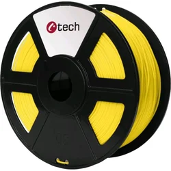 C-TECH filament PLA 1.75mm 1kg, žlutá