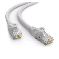 C-TECH kabel patch cord Cat6, UTP, šedá, 10m