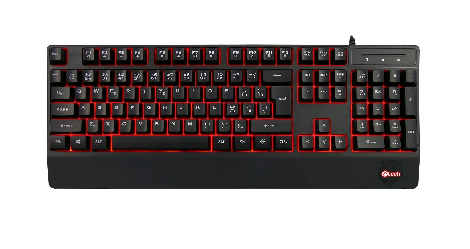 C-TECH KB-104BK, černá