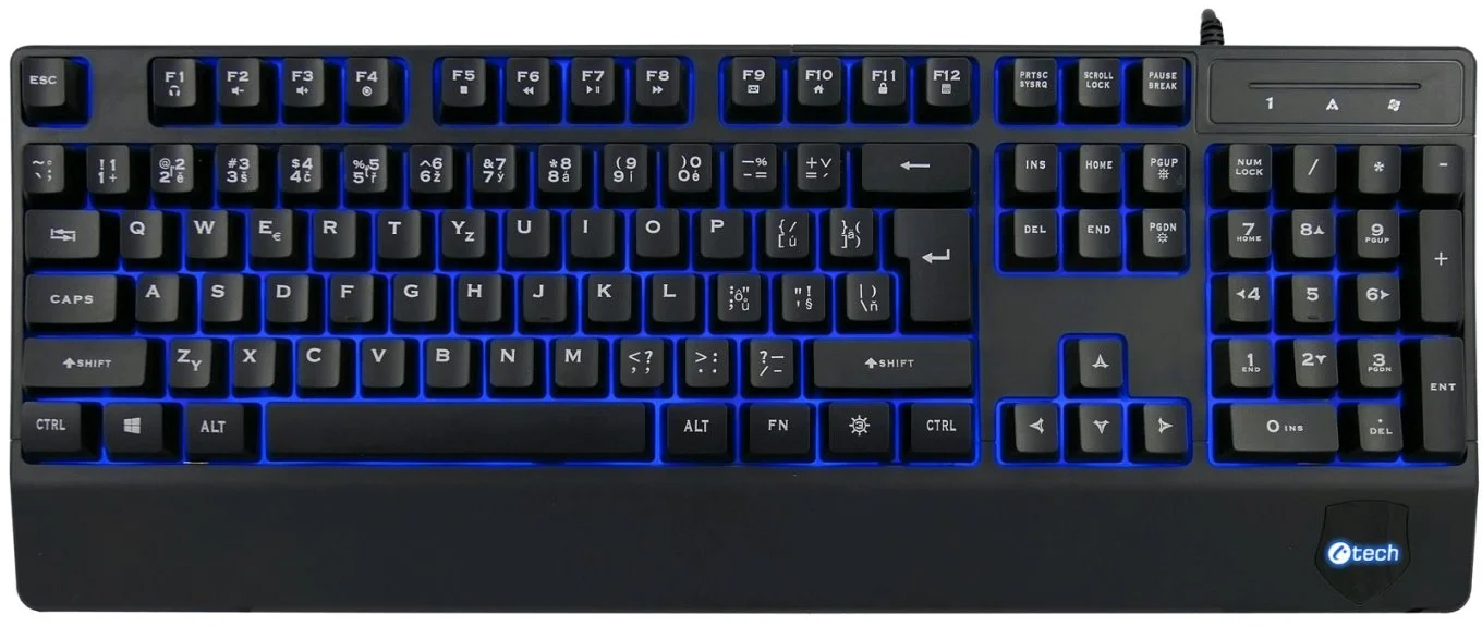 C-TECH KB-104BK, čierna
