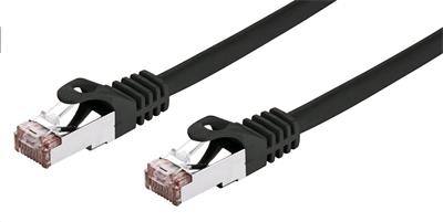 C-TECH patch kábel Cat6, FTP, čierny, 2 m