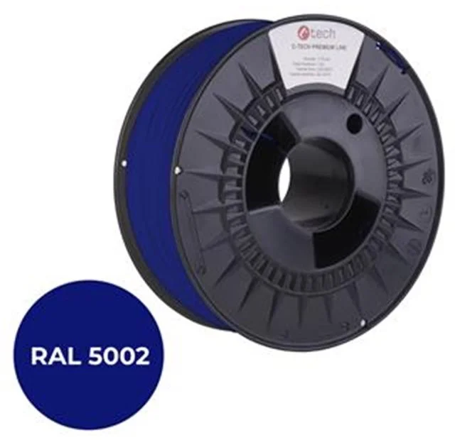 C-TECH PREMIUM LINE, PETG, ultramarínová, RAL5002, 1,75mm, 1kg