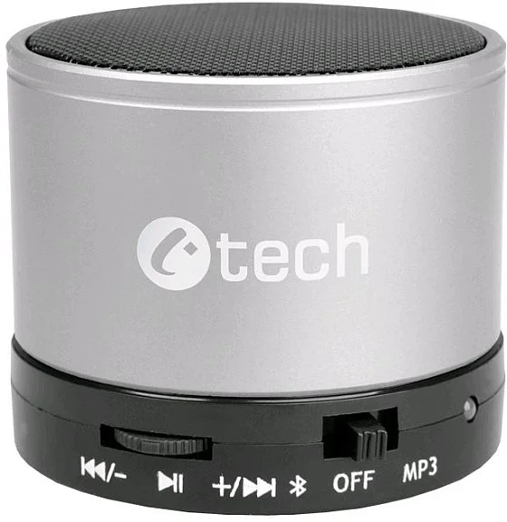 C-TECH SPK-04S Bluetooth reproduktor, stříbrný