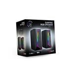 C-TECH SPK-17, 2.0, RGB, čierna