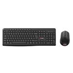 C-TECH WLKMC-04, bezdrôtová kombinovaná súprava s myšou, čierna, USB, CZ/SK