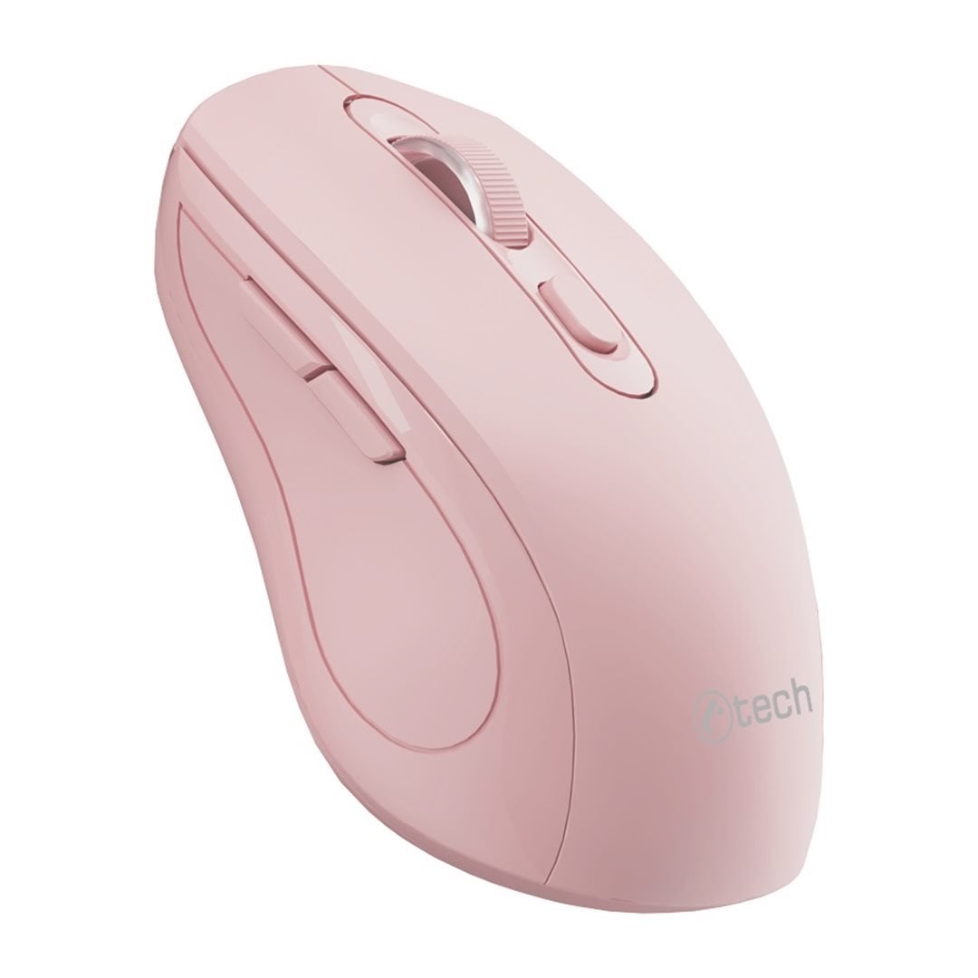 C-TECH WLM-12 Dual mode, bezdrátová, BT5.0 + 2,4GHz, růžová