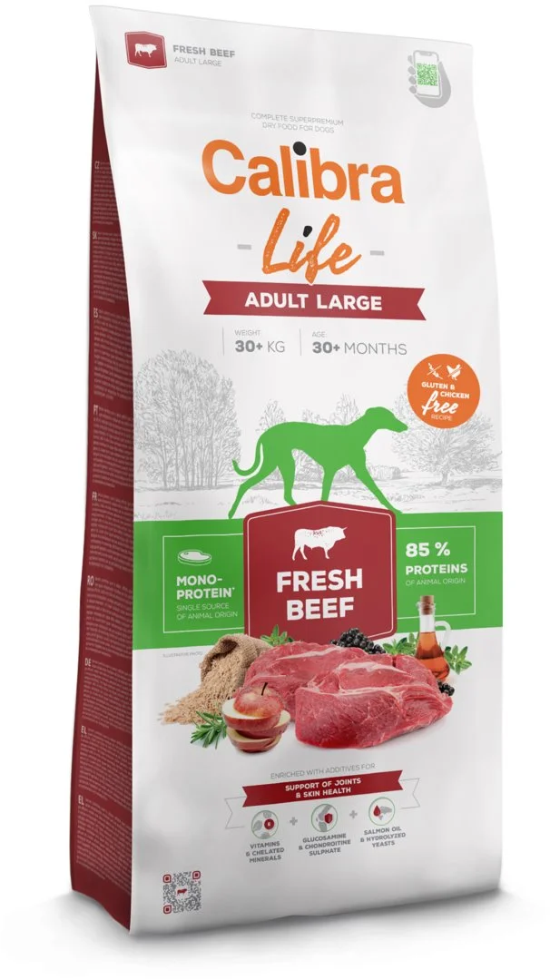 Calibra Dog Life Adult Large Fresh Beef 12kg granule pre psov