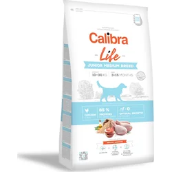 Calibra Dog Life Junior Medium Breed Chicken 12kg granule pre šteňatá