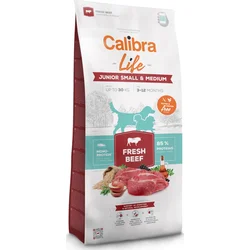 Calibra Dog Life Junior Small&Medium Fresh Beef 12kg granule pro štěňata