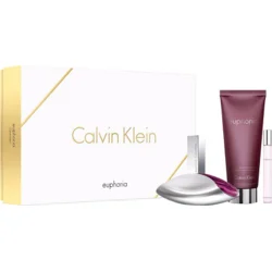 Calvin Klein Euphoria EdP 100 ml + tělové mléko 200 ml + EdP roll-on 10 ml Pro ženy dárková sada