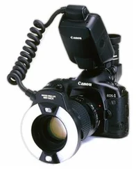 Canon blesk MR-14EX kruhový makro