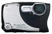 Canon kompakt PowerShot D20, vodotěsný, 12.1MPix, 5x zoom stříbrný