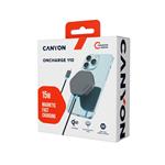 CANYON bezdrátová magnetická nabíjecka HEXAGON 110, 15W, Qi2 Dark Grey