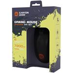 CANYON Gaming drôtová myš SHADDER GM-321, optická, RGB, až 7200 DPI, 6tl. programovateľná, čierna