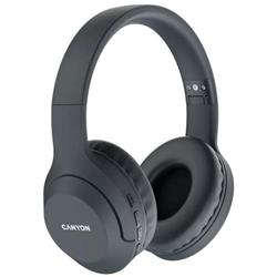 CANYON headset BTHS-3, USB-C, BT V5.1 JL6956, baterie 300mAh až 15h, 20Hz-20KHz, tmavě šedá (antracit)