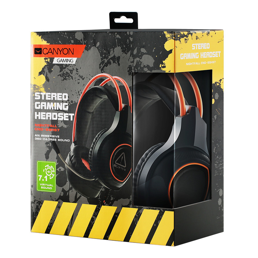 CANYON herní headset Nightfall černá CND-SGHS7 | TSBOHEMIA.CZ