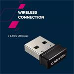 CANYON HSET-W5 bezdrátový SET CS klávesnice + optická myš
